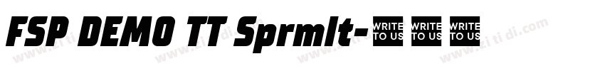 FSP DEMO TT Sprmlt字体转换 FSP DEMO TT Sprmlt字体转换